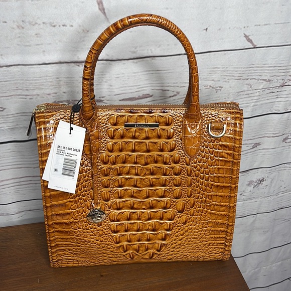 Brahmin Handbags - NWT Brahmin Caroline Satchel Bag in Dark Rum Melbourne!